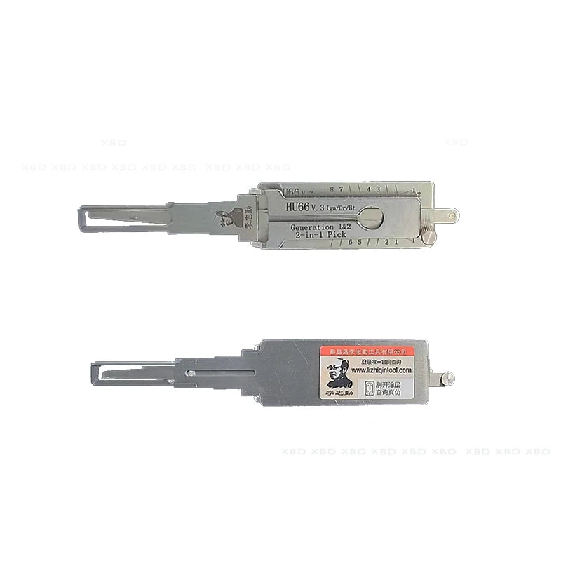 XBD Lockartist Genuine LiShi Auto Locksmith Tools Lishi 2 in 1 HU66 HU83 HU92 HU100R HU101 HU100 Pick and Decoder for Car Locks