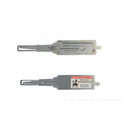 XBD Lockartist Genuine LiShi Auto Locksmith Tools Lishi 2 in 1 HU66 HU83 HU92 HU100R HU101 HU100 Pick and Decoder for Car Locks