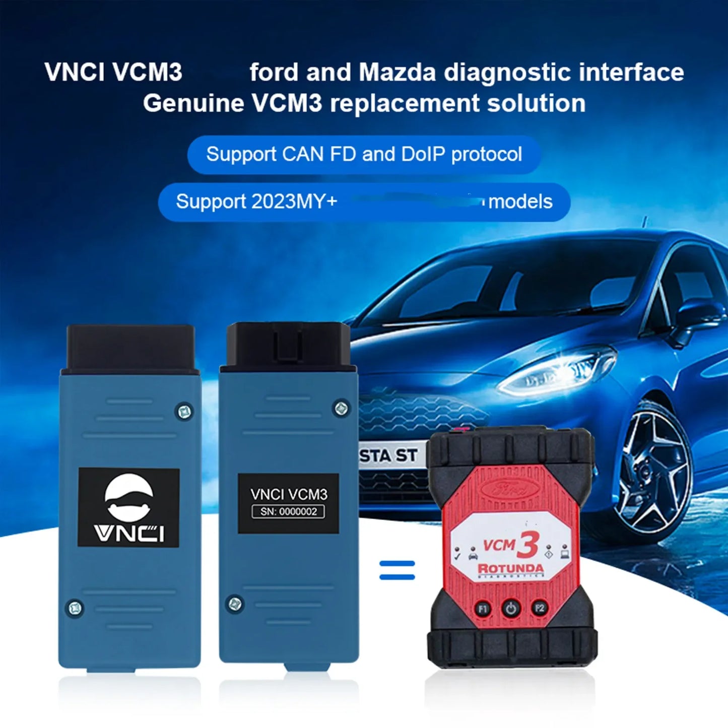VNCI VCM3 Diagnostic Scanner for New Ford Mazda Supports CAN FD DoIP