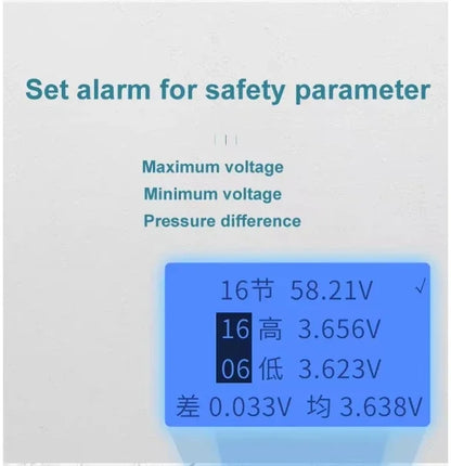 2-16S 16S 24S li ion lifepo4 5A 8A Sunkko BAL-8616 battery balancer equalizer battery repair machine