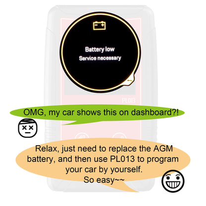 WOYO PL013 PRO Replace Lithium to AGM Battery Modify Programmer For Porsche Cayenne Professional Battery Flash Programming Tool