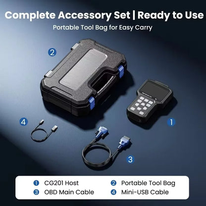 CGDI CG201 Car Cluster Calibration Tool OBD Instrument Programmer Free Update Online Lifetime