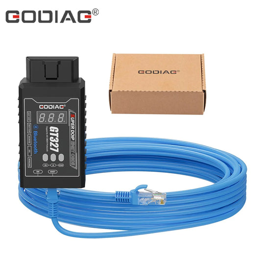 GODIAG GT327 SUPER DOIP ENET OBDII ELM327 v1.5 Full Scanner for iOS/Android/Windows Support Bluetooth Display Voltage
