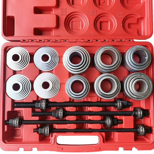 VT01302B 28pc 1-3/4" 2-1/8" Press and Pull Sleeve Kit 28pcs Bush Bearing Removal Insertion Tool Set