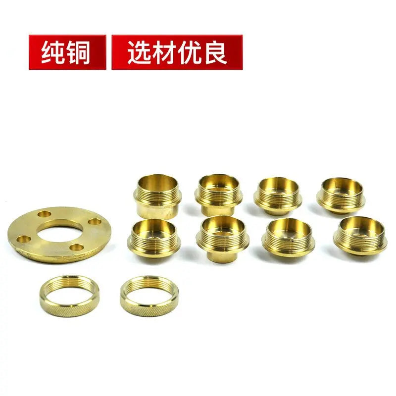 11-Piece Set of Pure Copper Bushing Woodworking Bakelite Milling Sample Gauge Trimming Machine Flip-chip Board Maintenance