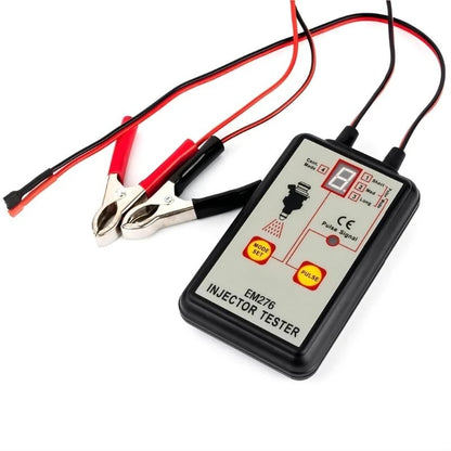 EM276 Auto Injector Tester 4 Pluse Modes & Vehicle Fuels Injector FlushCleaner Adapters DIY Car Cleanings Tool