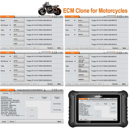 Original OBDSTAR DC706 ECU Tool Full Version for ECM /TCM/ BODY/Clone by OBD or BENCH for Car and Motorcycle Plus P003