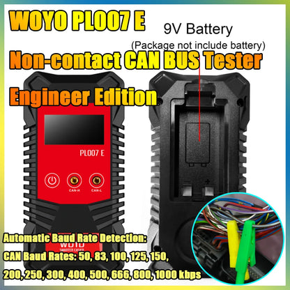 WOYO PL007E Non-contact CAN BUS Detector Auto-recognize Vehicle Electrical System Professional Diagnostic Equipment Tool