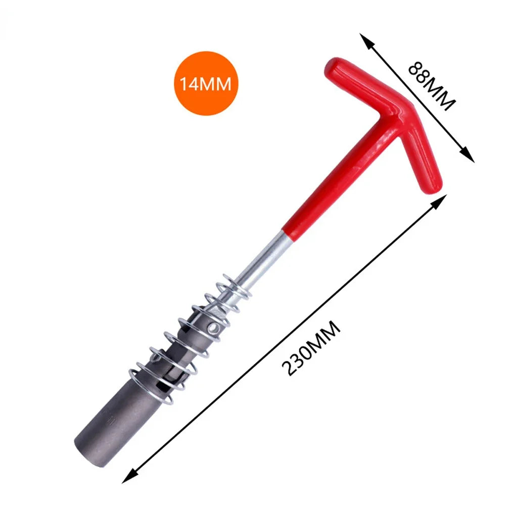 Universal 14mm/16mm/21mm Spark Plug Removal Tool Wrench 360 Degree Rotation Spark Plug Removal Socket Wrench Auto Repair Tool