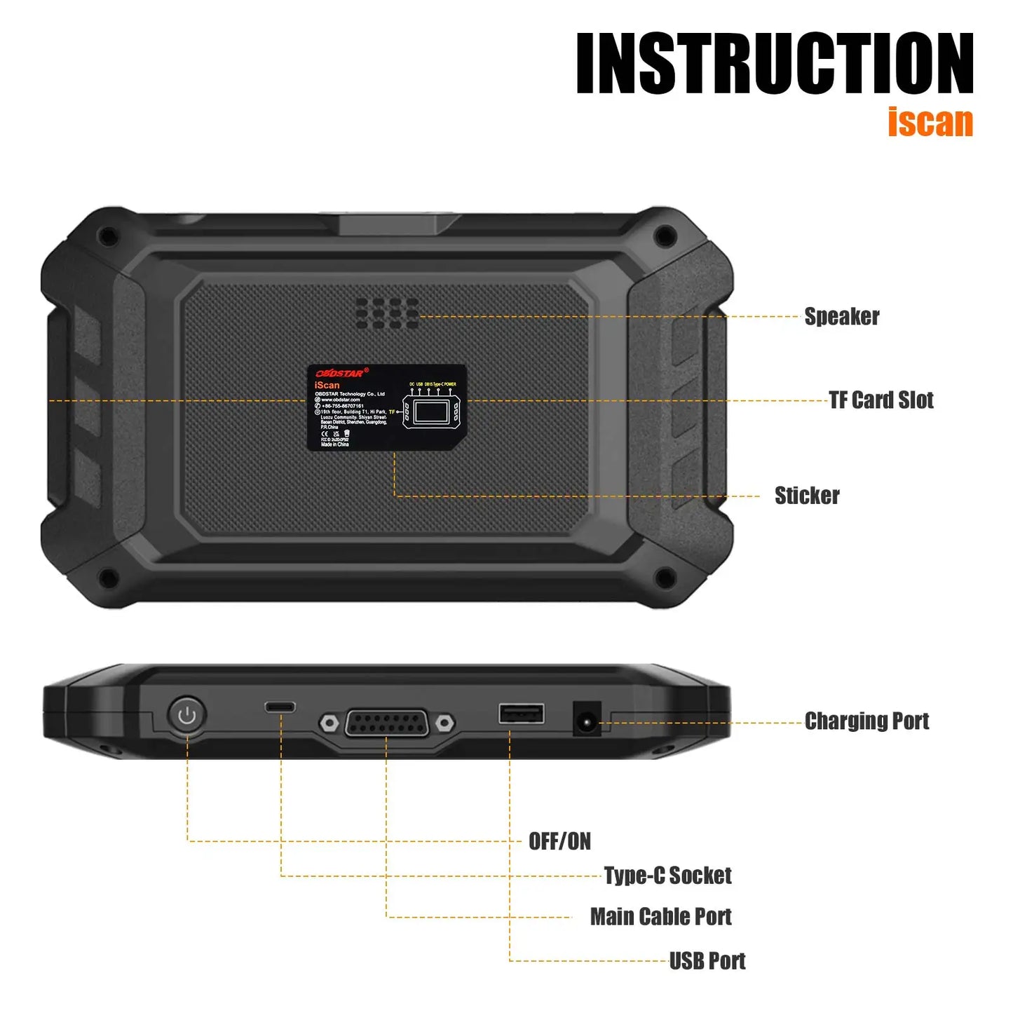 OBDSTAR iScan for SUZUKI Marine Diagnostic Tool Code Reading Code Clearing Support Data Flow Action Test