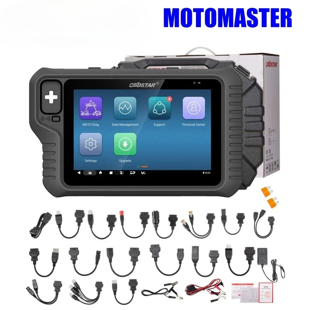 OBDSTAR MOTOMASTER Standard Motorcycle Scanner Support IMMO MOTO Diag E-MOTO Diag Remote Test ODO Meter ECU Flasher