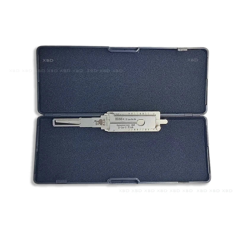 XBD Lockartist Genuine LiShi Auto Locksmith Tools Lishi 2 in 1 HU66 HU83 HU92 HU100R HU101 HU100 Pick and Decoder for Car Locks