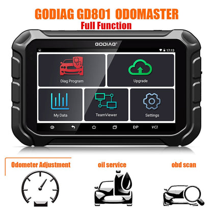 GODIAG GD801 OdoMaster Auto Key Programmer OBDII Cluster Calibration Correction Tool Better Than OBDSTAR X300M Update Free