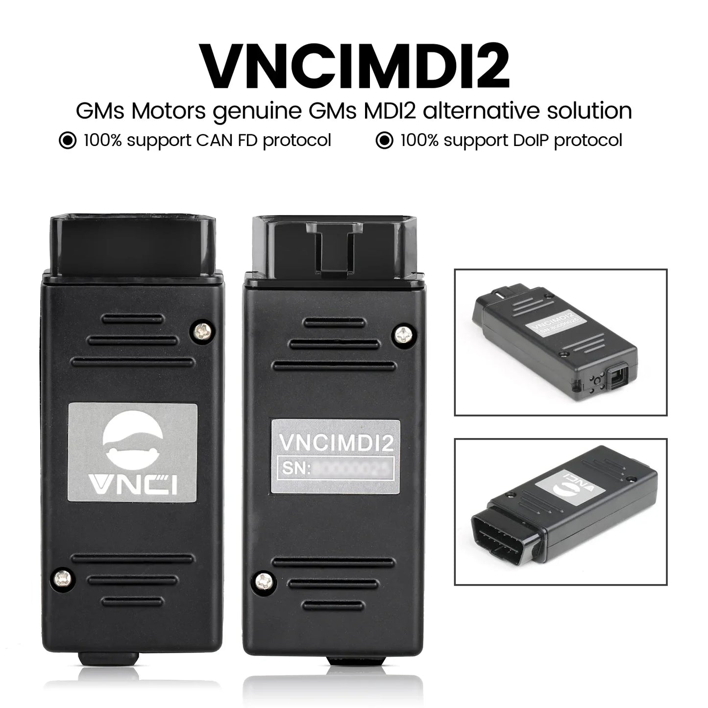 VNCI MDI2 Diagnostic Interface for GM CAN FD/ DoIP Compatible with TLC/GDS2/ DPS/Tech win Offline Software