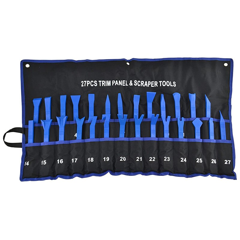 VT01727 27pc Trim Panel Tool Set Clip Removal Scraper Kit