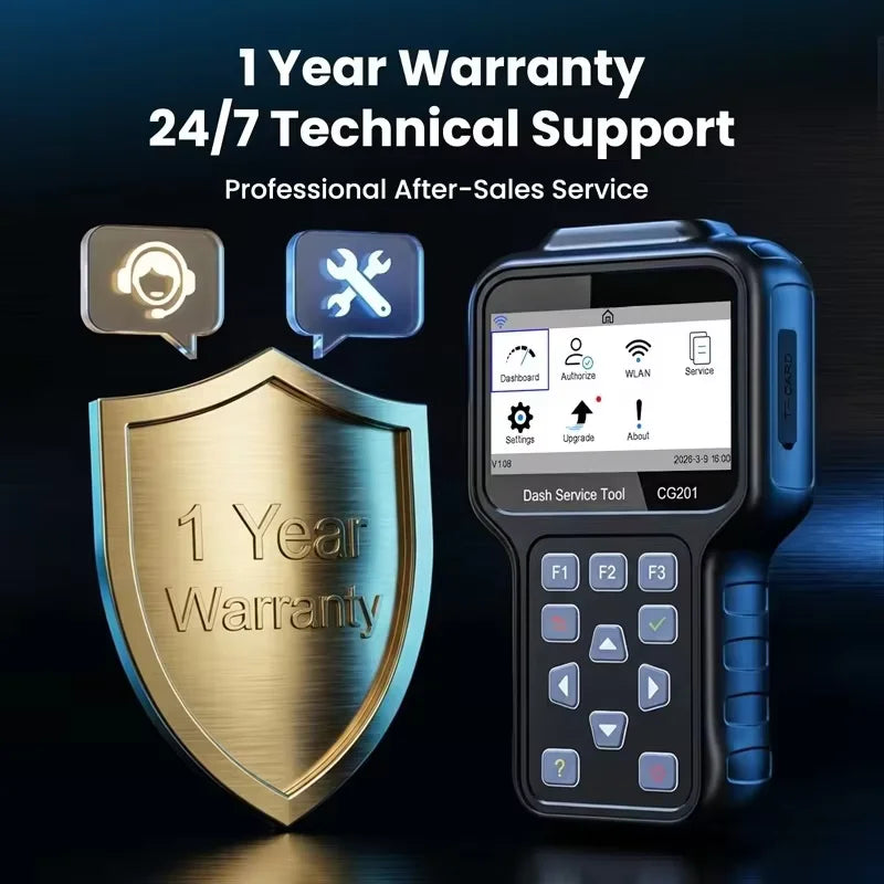 CGDI CG201 Car Cluster Calibration Tool OBD Instrument Programmer Free Update Online Lifetime
