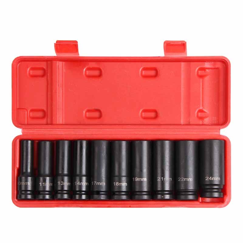 VT13337 10pc 1/2" Drive Deep Impact Socket Set 10-24mm