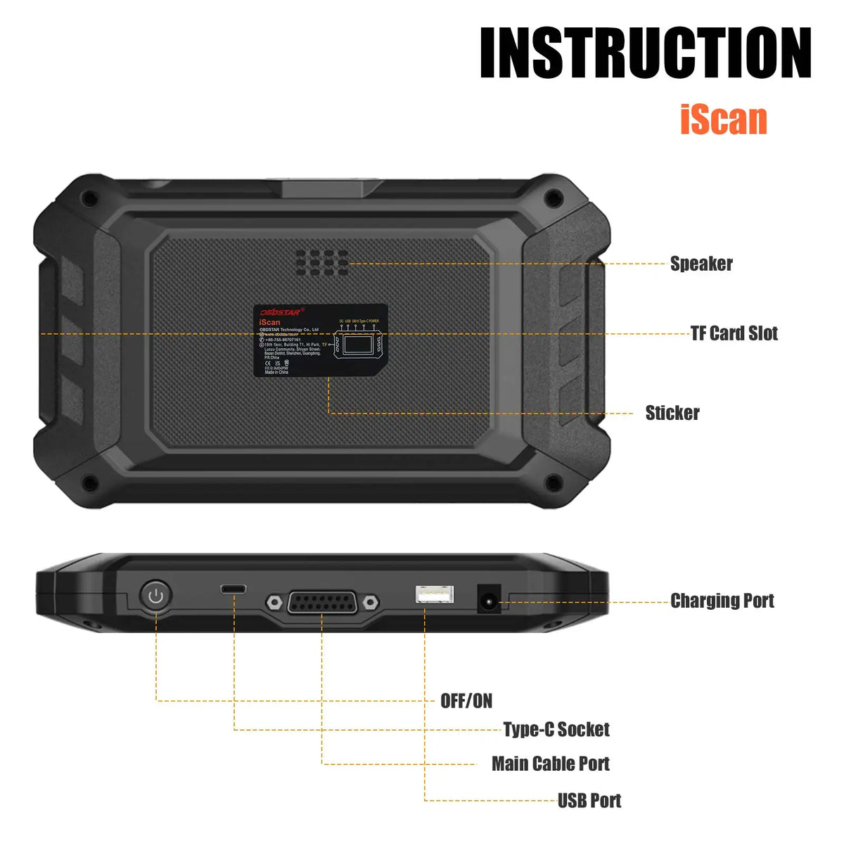 OBDSTAR iScan Mercury (Marine) Intelligent Diagnostic Equipment Code Reading, Code Clearing Data Flow Action Test 2 Years Update