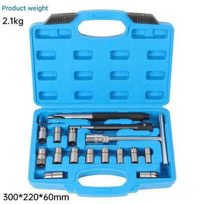 11pcs Diesel Injector Seat Cutter Set Customized Support  Cleaner Flat Reamer Repair Removal Carbon deposit cleaning reamer Tool