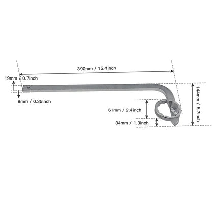 Oil Filter Wrench 46mm For Halex Clutch Filter Service Tool For VW AUDI SEAT SKODA 46mm 12PT Car Remover T10066