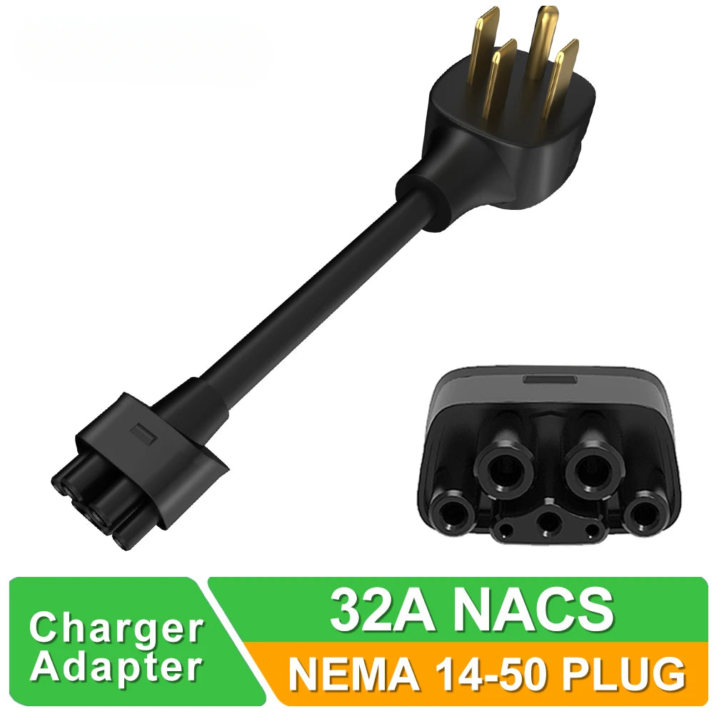 NEMA 14-50 PLUG Adapter For Tesla Model S,3,X,Y Ev charger Extension Cord Connector Tesla NEMA Adapter Gen 2 32A