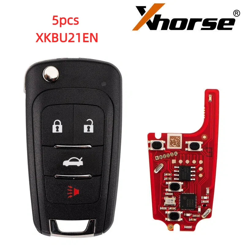 Xhorse XKBU21EN VVDI Universal Remote Key 2nd Generation for Buick 4 Buttons Supports Wireless Programming Old XKBU01EN