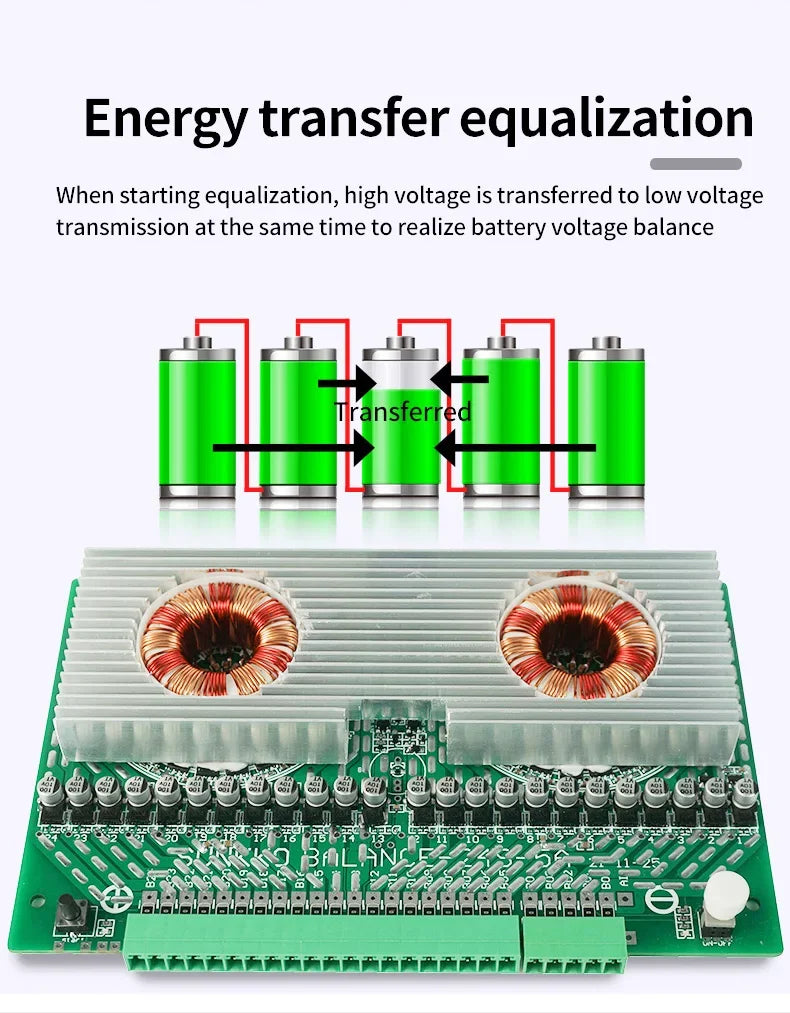 For SUNKKO Active Equalizer Battery Equalizer 4 string battery packs 5A Active Balancer