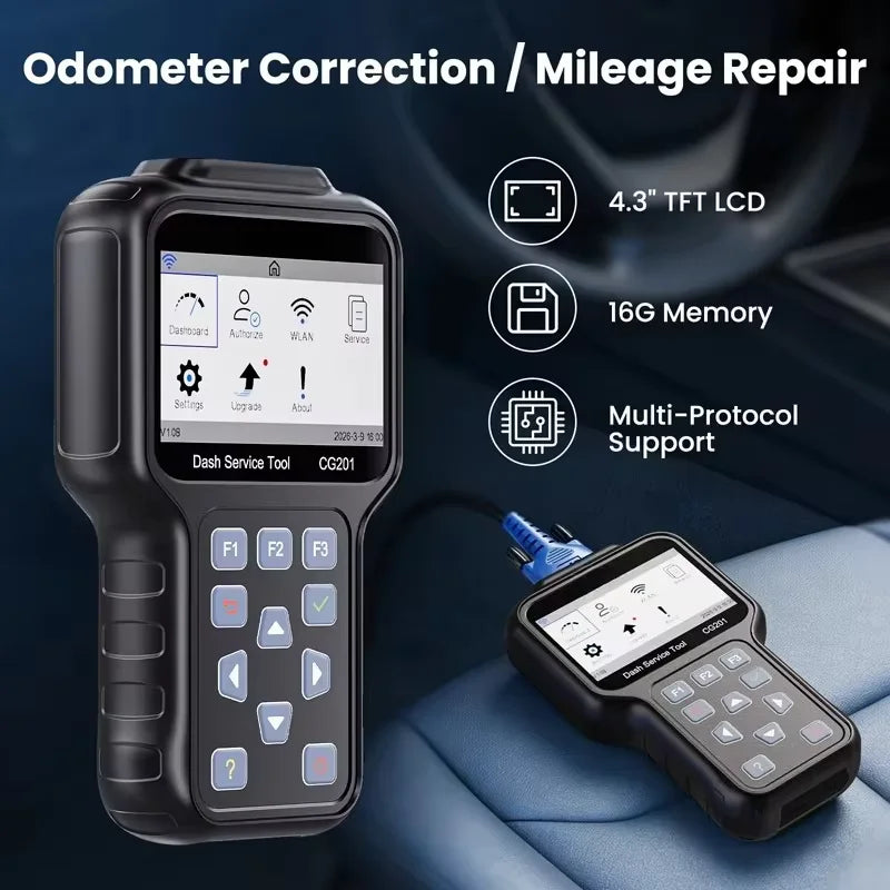 CGDI CG201 Car Cluster Calibration Tool OBD Instrument Programmer Free Update Online Lifetime