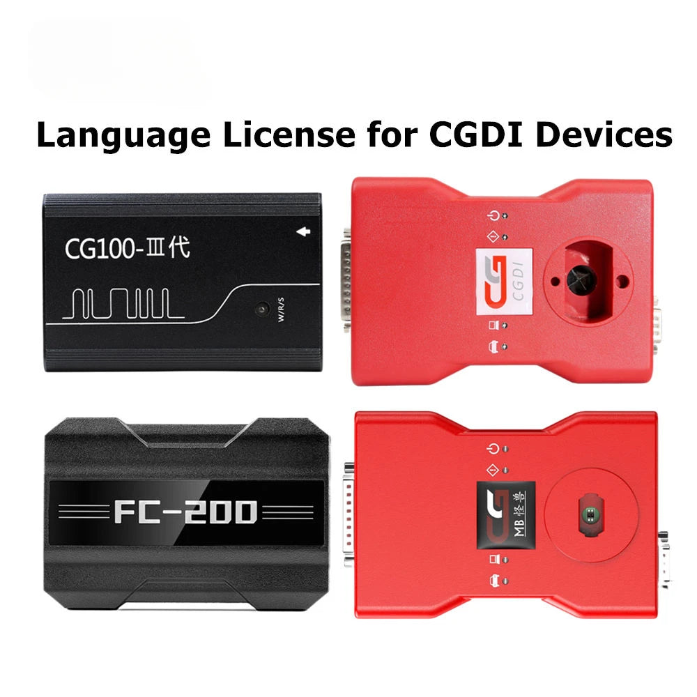 Multi-language License for CGPro/CGDI for BMW/CGDI MB/AT200/FC200