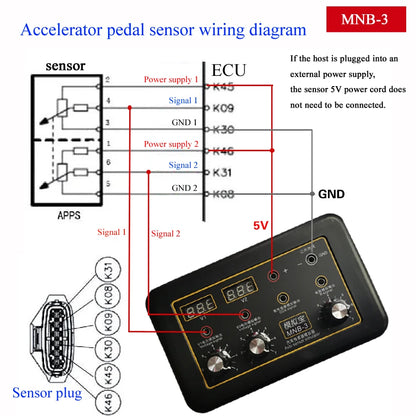Vehicle Automobile Signal Generator Voltmeter MNB-3 Auto Sensor Simulator Car Oxygen Oil Pressure Sensor Repair Tool MNB-2 PRO