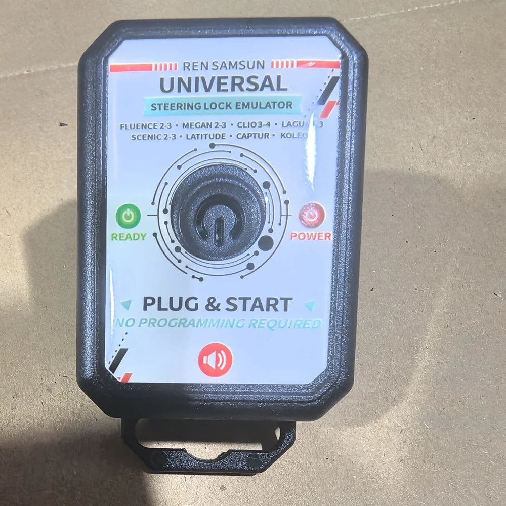 Newest For Renault ESL ELV Steering Lock Emulator Simulator With Voice Megane Fluence Clio Scenic Captur Latitude Dacia Sam-sung