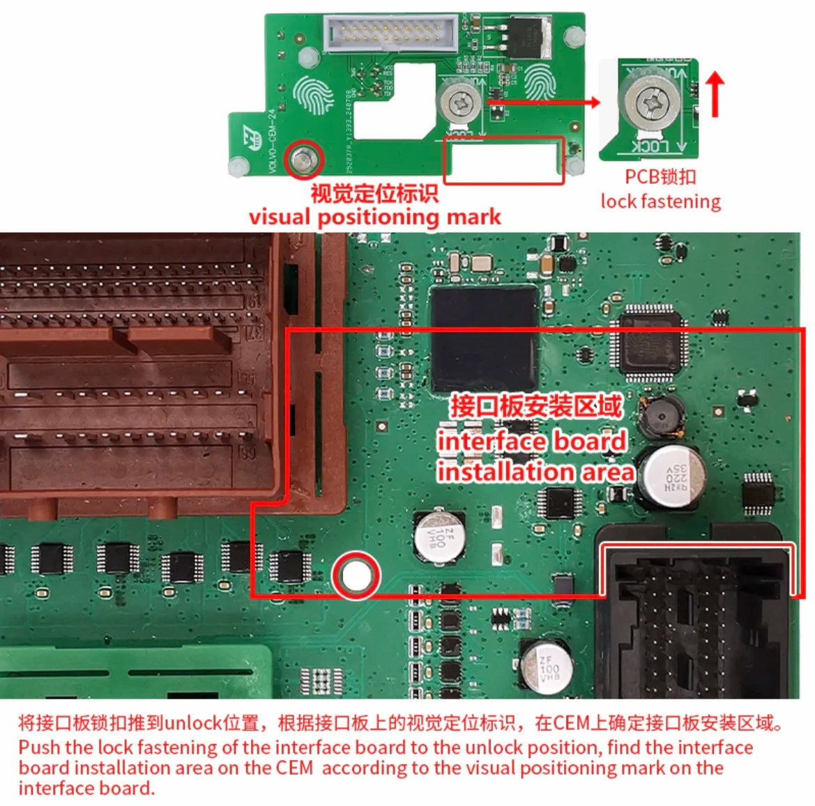 Yanhua Mini ACDP ACDP2 For Volvo (2023-) GEM interface board set