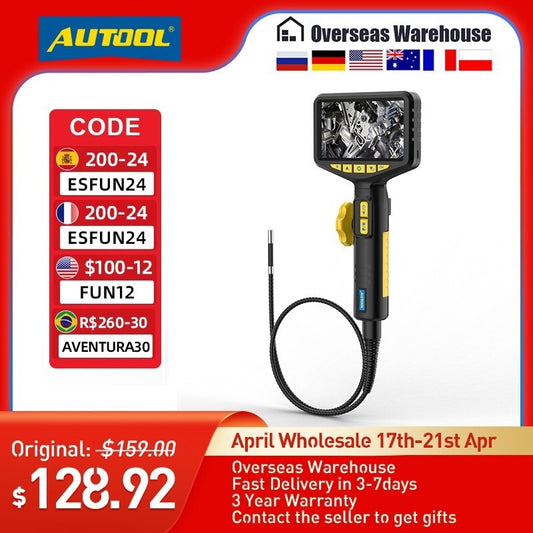 AUTOOL SVB305 1080 HD Automotive Industrial Endoscope with Light  Autofocus Endoscope Inspection Camera Lens  IMG & Video