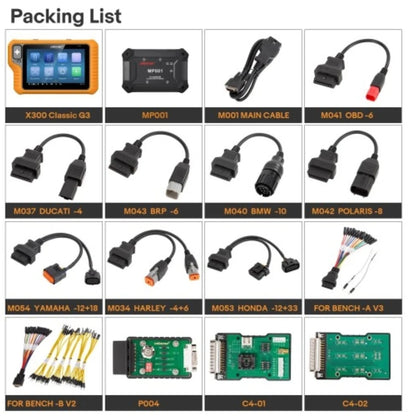 OBDSTAR X300 Classic G3 Key Programmer with Built-in CAN FD DoIP Support Car/ HD/ E-Car/ Motorcycles/ Jet Ski Get Free Key Full version