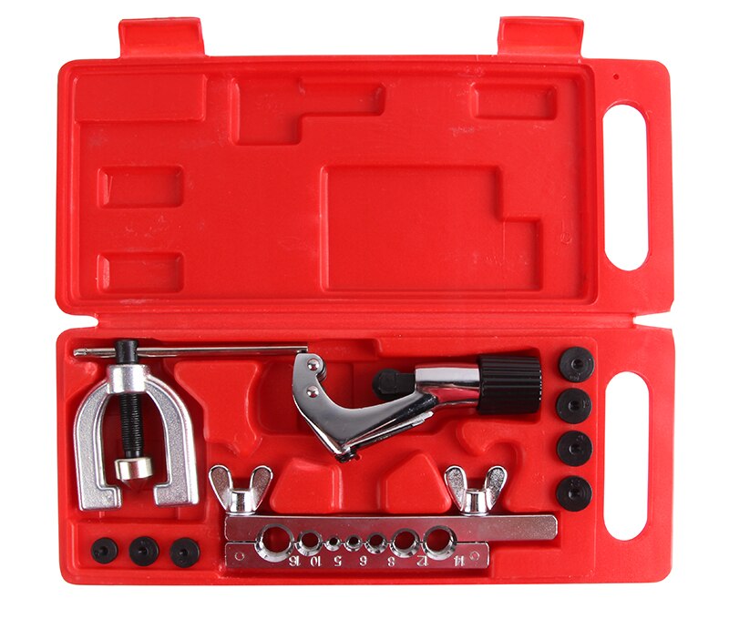 VT04051 Double Brake Pipe Flaring Tool Kit Double Flaring Tool Kit  3/16"-5/8" 7 Dies Automotive