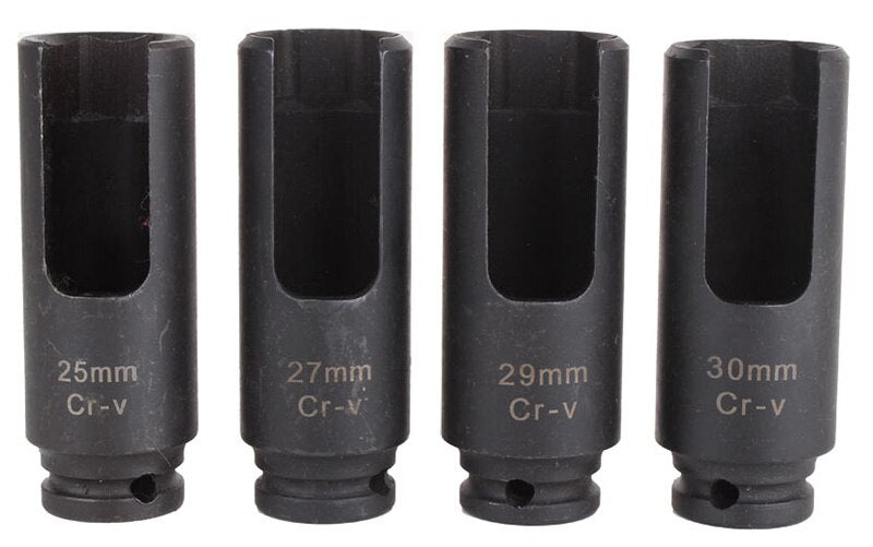 VT01397 4pc 1/2" Drive Diesel Injector Nozzle Sockets