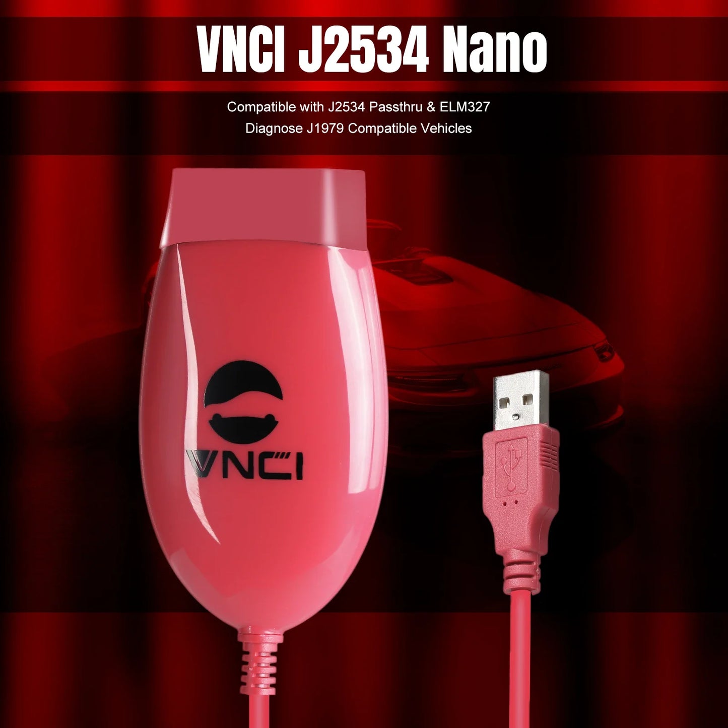 2024 Newest VNCI J2534 Nano Compatible with J2534 Passthru IDS HDS TIS Forscan SDD & ELM327 Diagnose J1979 Vehicles