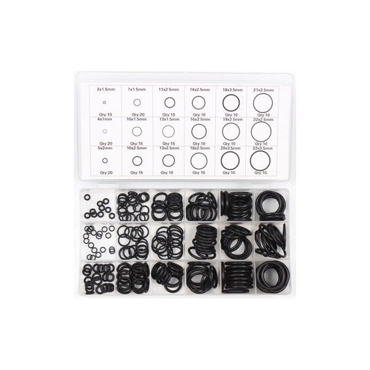VT13804 Excellent O-Ring Assortment Kit  225pcs Home Use Rubber O-Ring Automotive Seal Ring Set
