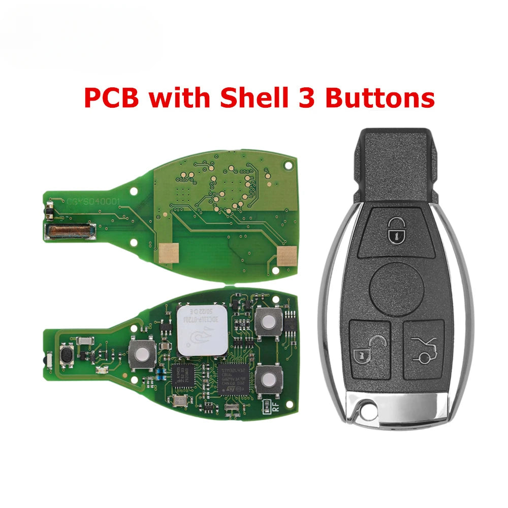 CG MB 08 Version Keyless Go Key 315MHz/433MHz in 1 with Shell for Mercedes W164 W221 W216 from Year 2005-2010 Get Free 5 Tokens