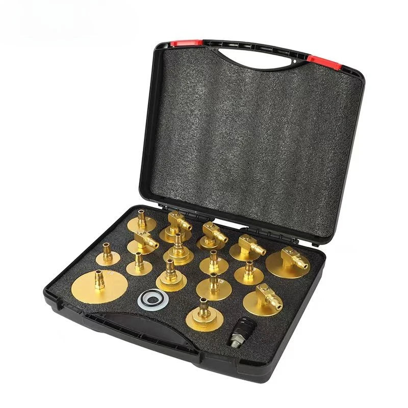 17pcs Pulsating Brake Oil Exchanger Connector Car Brake Extractor Oil Pump  Connector for Toyota Tesla Benz BMW Audi