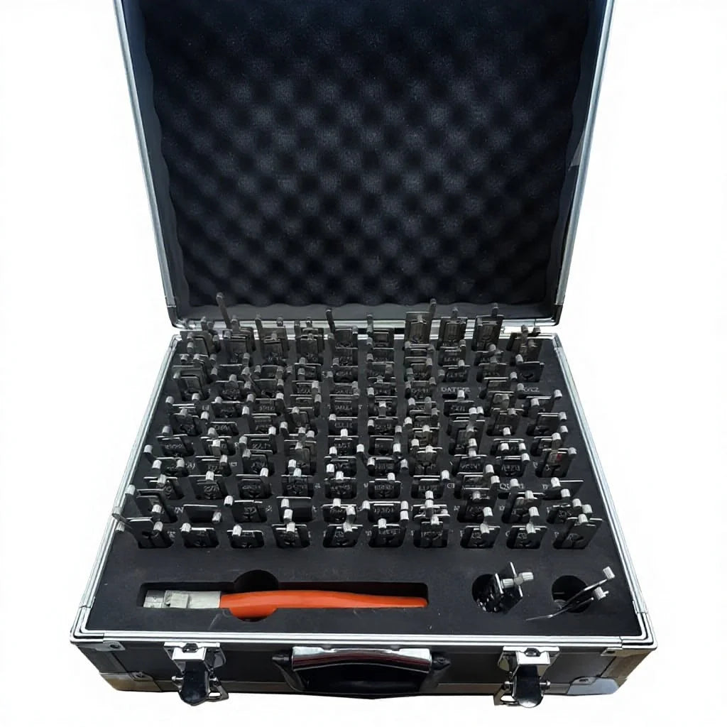 Brand New LISHI 110PCS 2 in 1 Decoder Opening Tool Kit for Locksmiths (Toy43at, Toy48, Toy47, Toy2) Aluminum Case