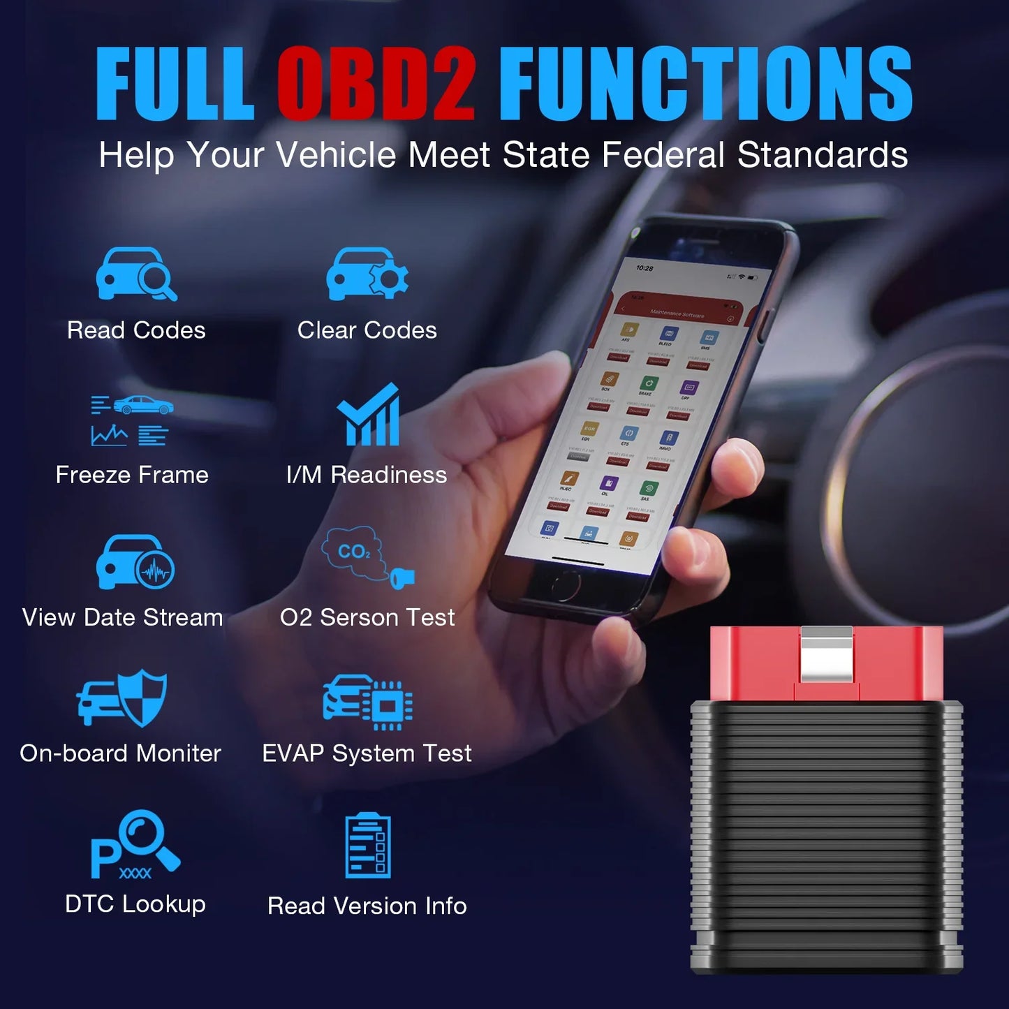 KINGBOLEN Ediag Mini Car Diagnostic Tools All System FULL OBD2 Code Reader 15 Resets Lifetime Free Update PK Thinkdiag