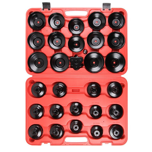 VT01036 30PC Auto Filter Socket Tools Cup Type Oil Filter Wrench Set Automotive Removal Tool