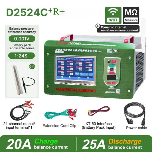 SUNKKO D2524C-R+ D2532C-R+ New Energy Vehicles Lifepo4 Lithium Ion Battery Module Equalizer Analyzer