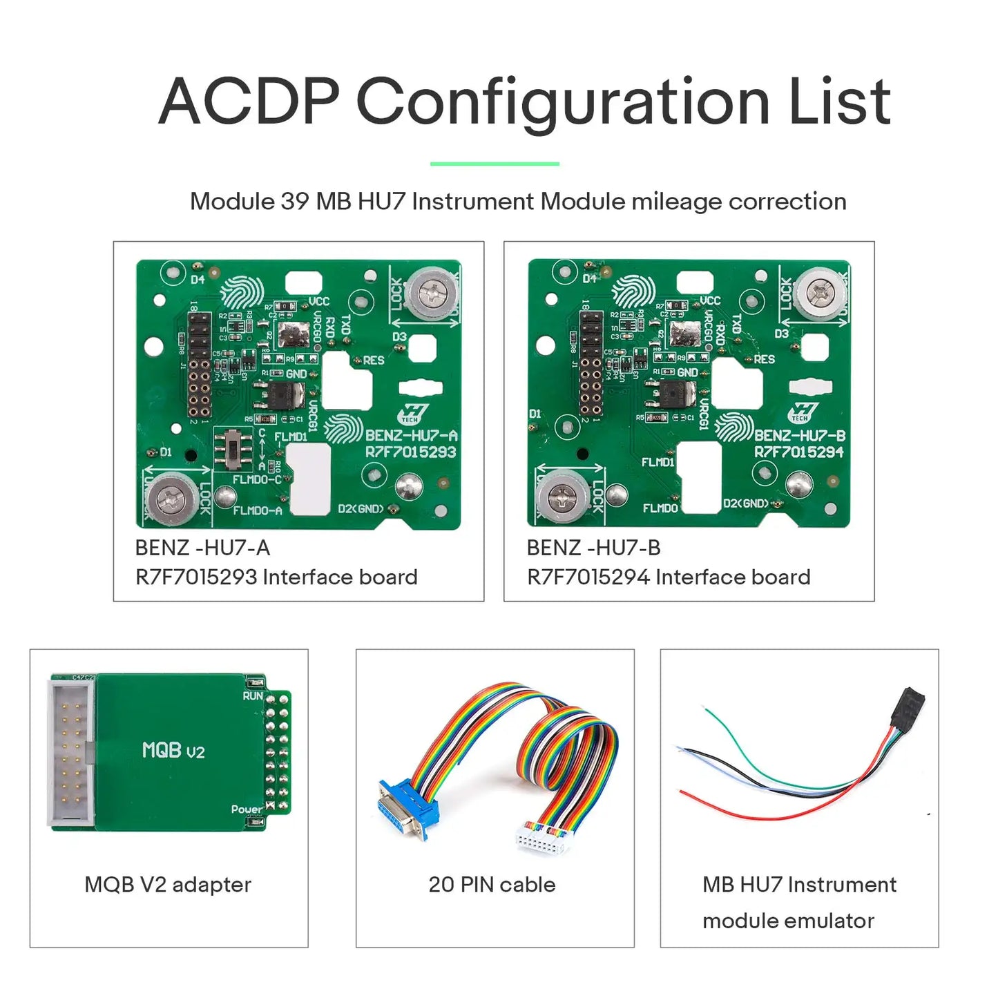 Yanhua Mini ACDP Module 39 with License A105 for Benz A206 A223 MB HU7 Instrument R7F7015923/ R7F7015924 Cluster Calibratio