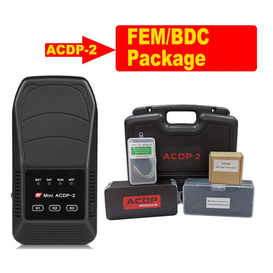 Yanhua ACDP-2 FEM/BDC Package with Module 2/3 for BMW Add keys and All Key Lost Module Clone Replace Mileage Reset