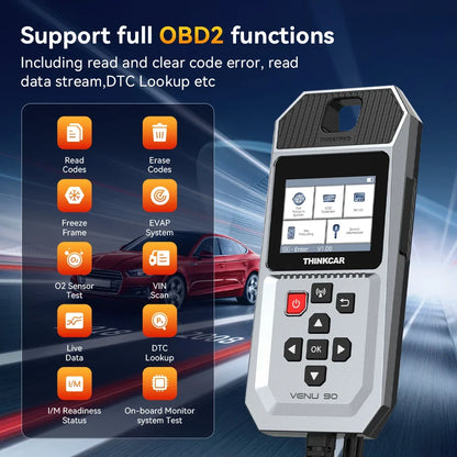 THINKCAR VENU 90 Car Tire Pressure Monitor WIFI Programming Diagnostic Tool Activate All Sensor Work On 315 433MHz DTCs