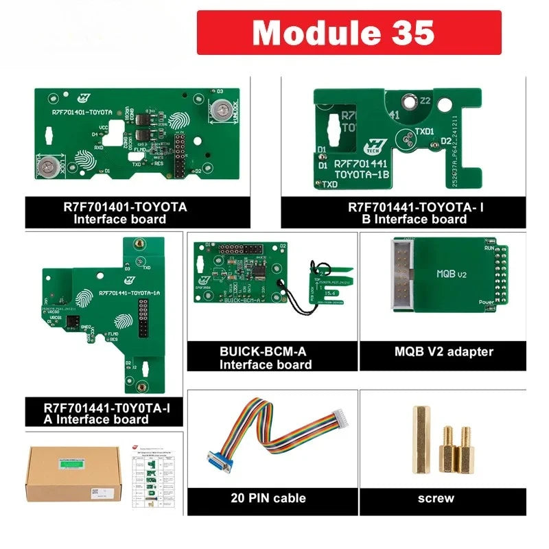 Yanhua Mini ACDP/ACDP2 Module 35 for Toyota R7F714xx ODO/for Buick BCM (NEC3558) Cluster Calibration