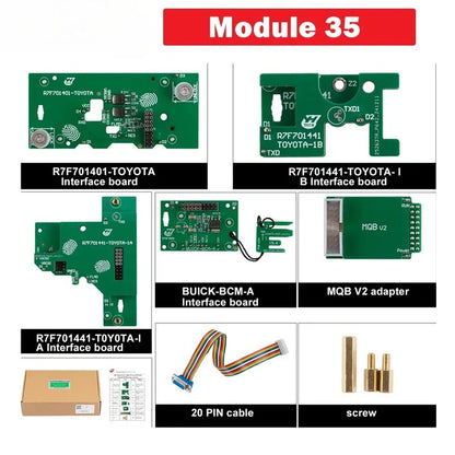 Yanhua Mini ACDP/ACDP2 Module 35 for Toyota R7F714xx ODO/for Buick BCM (NEC3558) Cluster Calibration