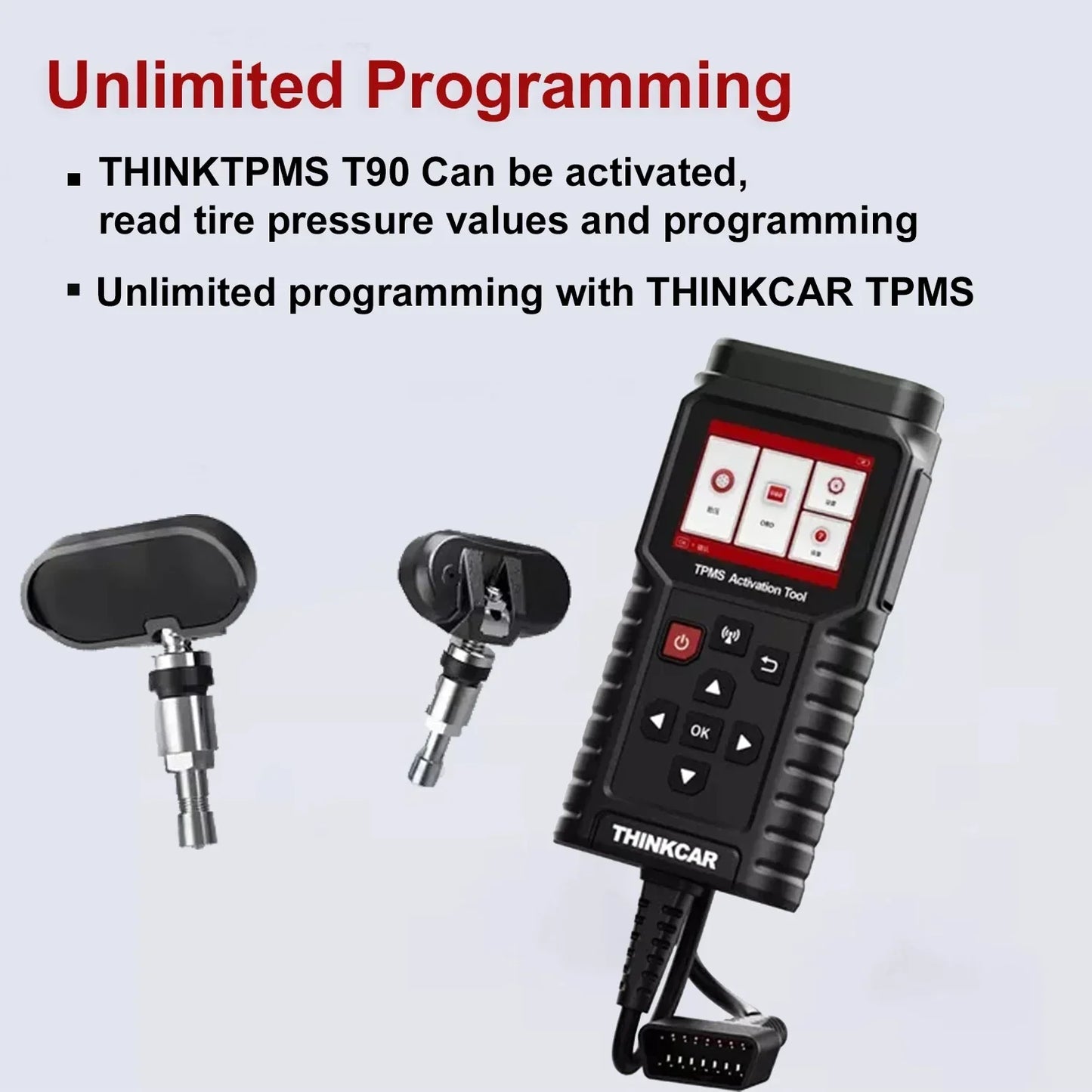 ThinkCar THINKTPMS TP T90 TPMS S3 Programmer  315MHz 433MHz 2in1 Car Tire Pressure Diagnosis Tool TPMS Sensor Service Tool